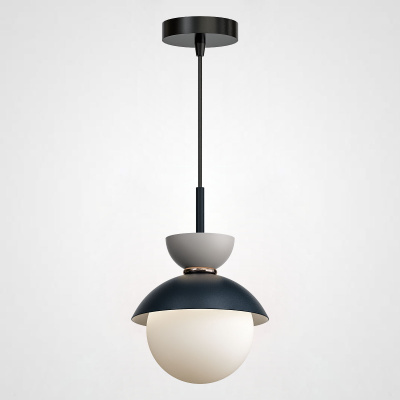 Подвесной светильник POMPON Белый - Черный ImperiumLoft