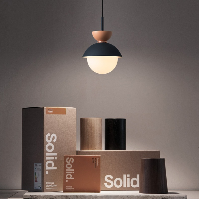 Подвесной светильник POMPON Белый - Черный ImperiumLoft