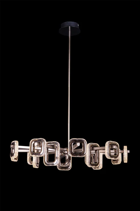 Люстра на штанге Leon Theona LE7701/15 Grey/Black Chrome