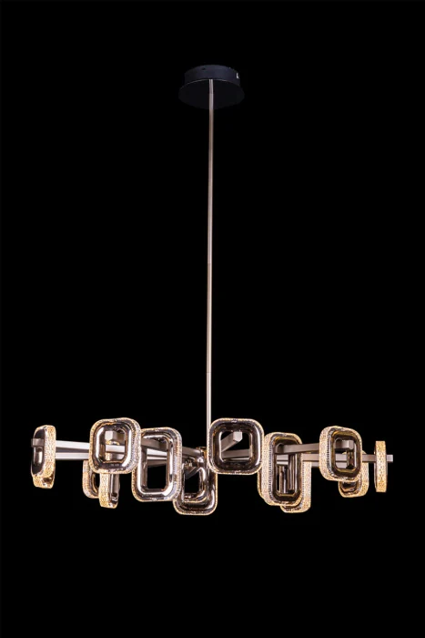 Люстра на штанге Leon Theona LE7701/15 Grey/Black Chrome