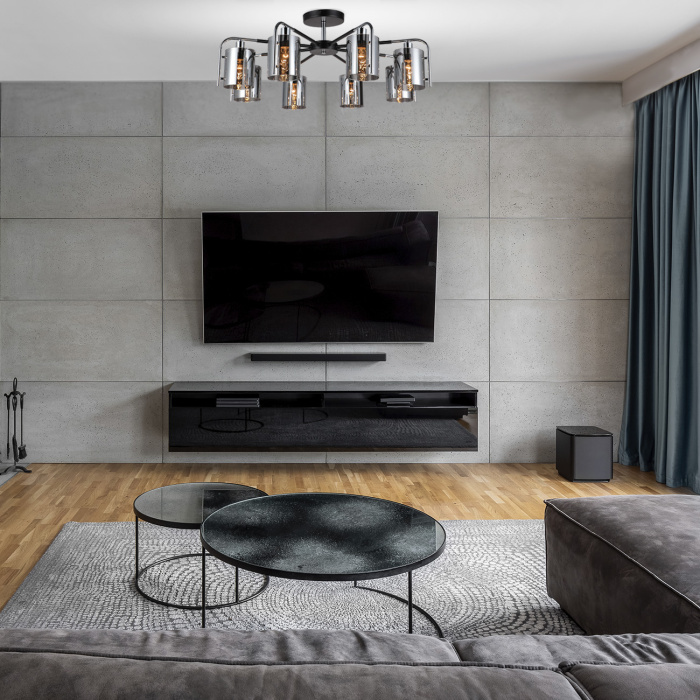 Потолочный светильник ELEGANT ESCADA 671/8P Chrome