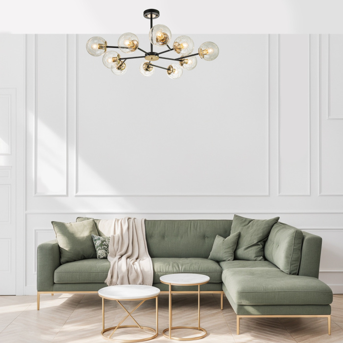 Потолочная люстра на штанге MIRACLE ESCADA 1146/10P