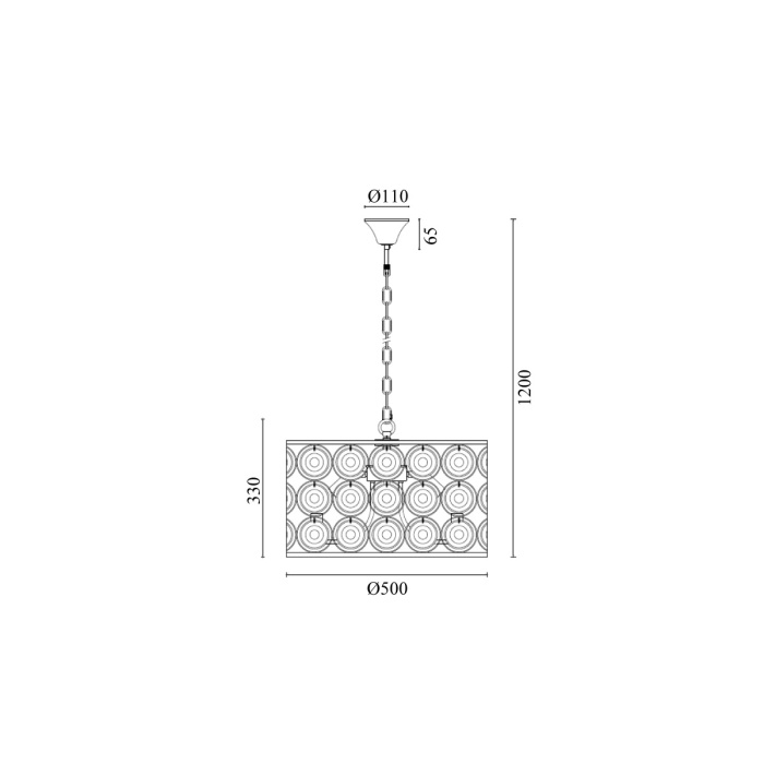 Подвесная люстра VL3233P08 Vele Luce