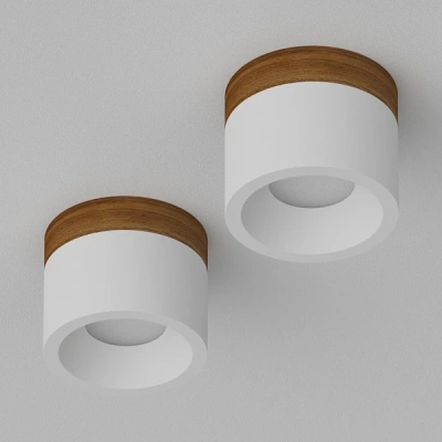 Накладной светильник Ledron SUITABLE MINI Wooden Wh