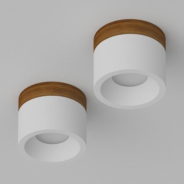 Накладной светильник Ledron SUITABLE MINI Wooden Wh