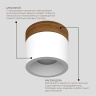 Накладной светильник Ledron SUITABLE MINI Wooden Wh