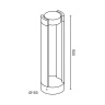 Уличный столб Ledron Terra H1263-500