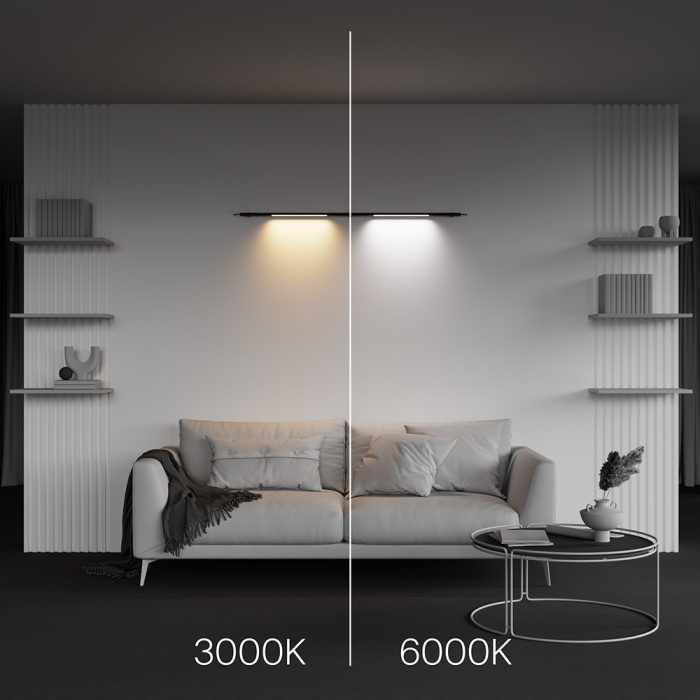 Трековый светильник Maytoni Basis C100CL-L500-12W3-6K-B