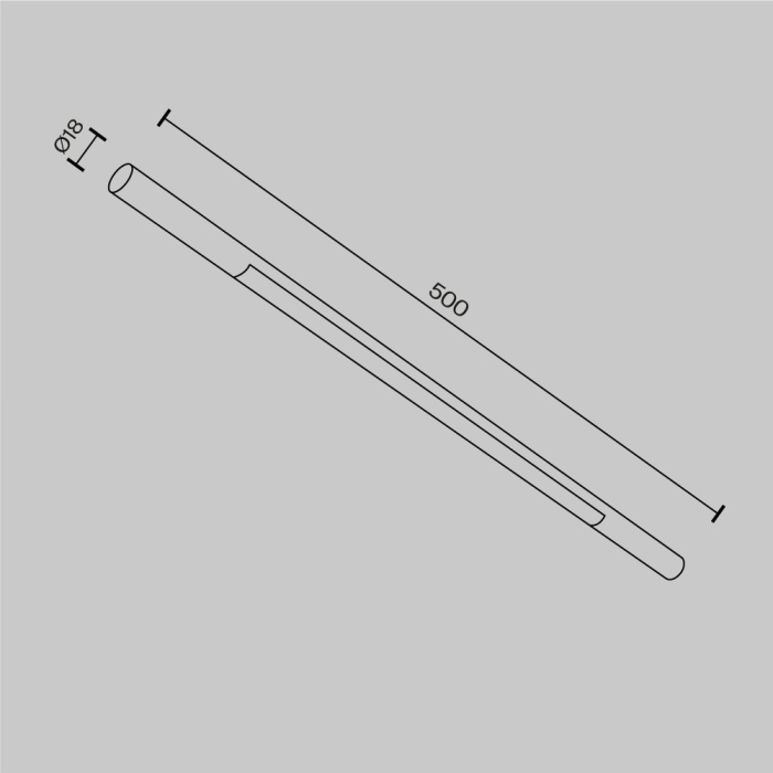 Трековый светильник Maytoni Basis C100CL-L500-12W3-6K-B