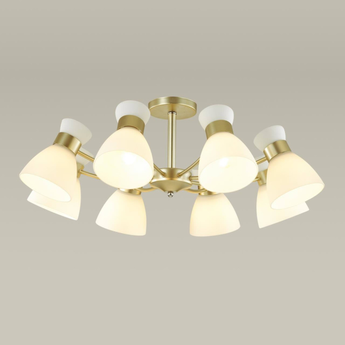 Люстра потолочная 4535/8C COMFI LN21 057 матовое золото Люстра потолочная E27 8*60W 220V WILMA