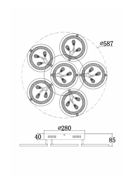 Подвесной светильник Freya Bodge FR10017CL-L92W