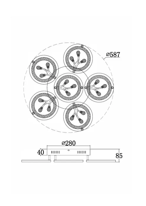 Подвесной светильник Freya Bodge FR10017CL-L92W