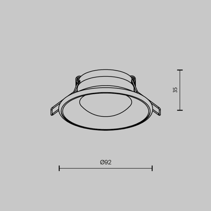Встраиваемый светильник Maytoni Spark DL096-GU10-W