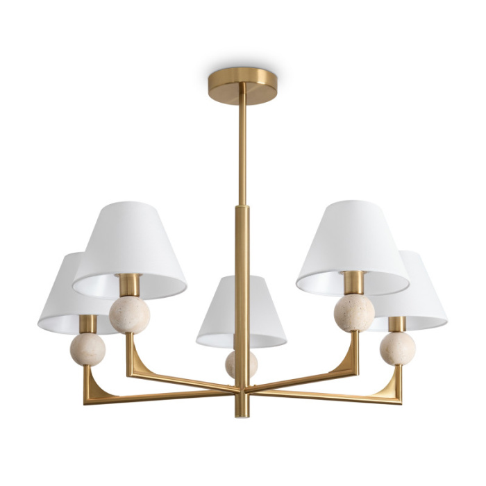 Люстра на штанге Freya Riley FR2043CL-05BS