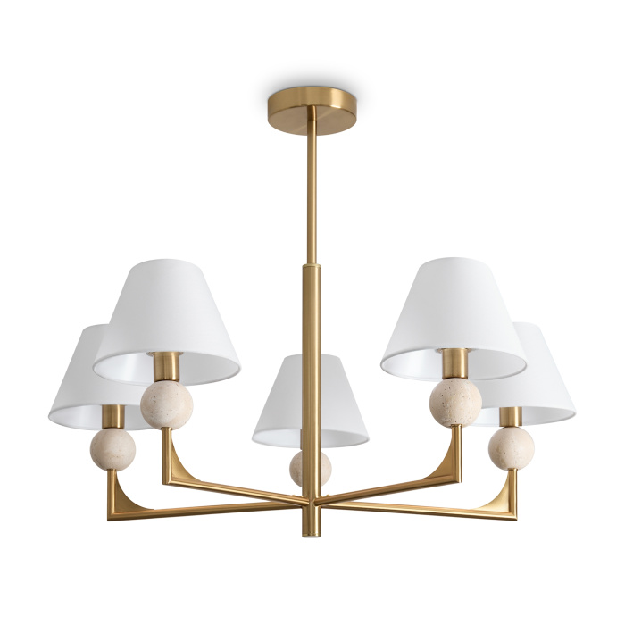 Люстра на штанге Freya Riley FR2043CL-05BS