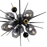 Подвесная люстра Delight Collection Burst 9720P-10S black/smoky