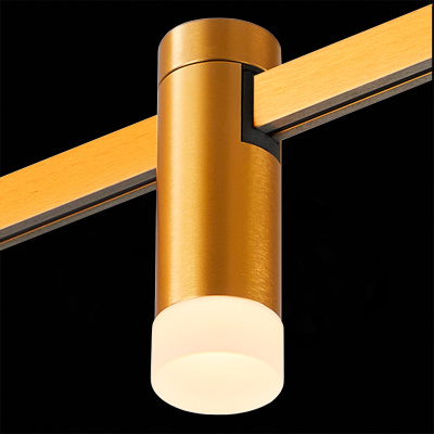 Магнитный трековый светильник FARM Золотистый LED 1*3W 3000K 93Lm Ra90 120 IP20 D29xH90 ST812.206.03