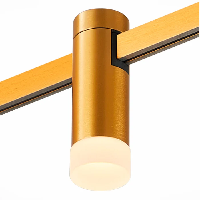 Магнитный трековый светильник FARM Золотистый LED 1*3W 3000K 93Lm Ra90 120 IP20 D29xH90 ST812.206.03