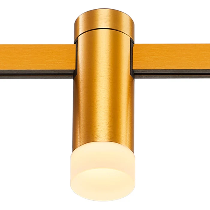 Магнитный трековый светильник FARM Золотистый LED 1*3W 3000K 93Lm Ra90 120 IP20 D29xH90 ST812.206.03