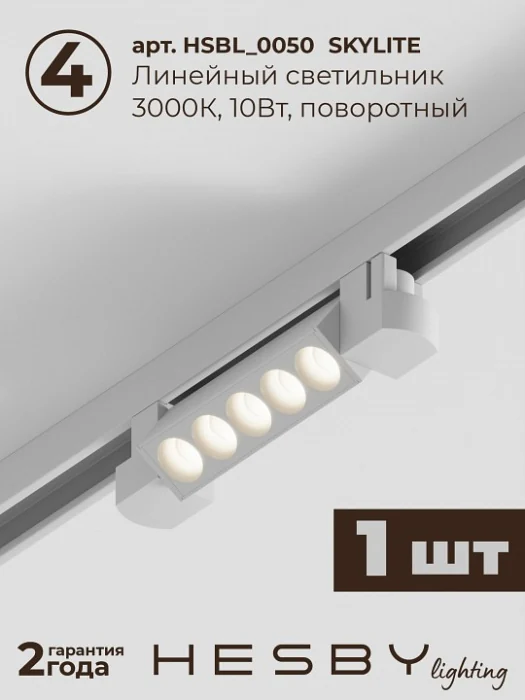Комплект трековый Hesby Lighting Skylite №10 HSBL_kompl_S010_VI2W3K