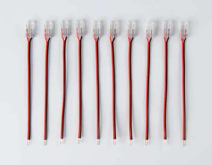 Соединитель гибкий односторонний для светодиодной ленты COB 12/24V (2 конт.) 150 мм GS7401 (10шт) Ambrella light GS7401