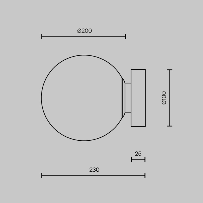 Бра Maytoni Basic form MOD321WL-01G3
