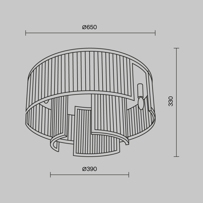 Накладная люстра Maytoni Frame MOD174CL-09G