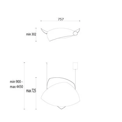 Потолочный светильник Leds C4 VOILES