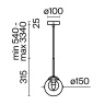 Подвесной светильник Maytoni Basic form MOD521PL-01G1
