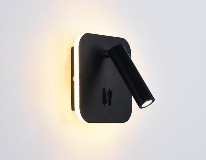 Настенный поворотный светодиодный светильник с выключателем Ambrella light FW253