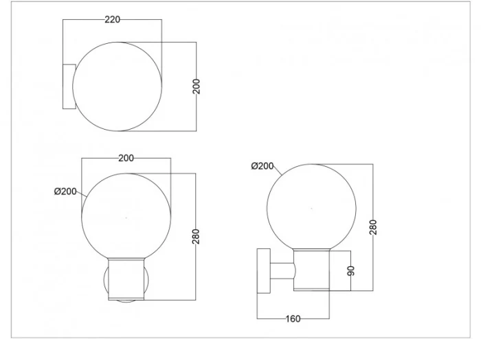 Светильник настенный Maytoni Bold O598WL-01B