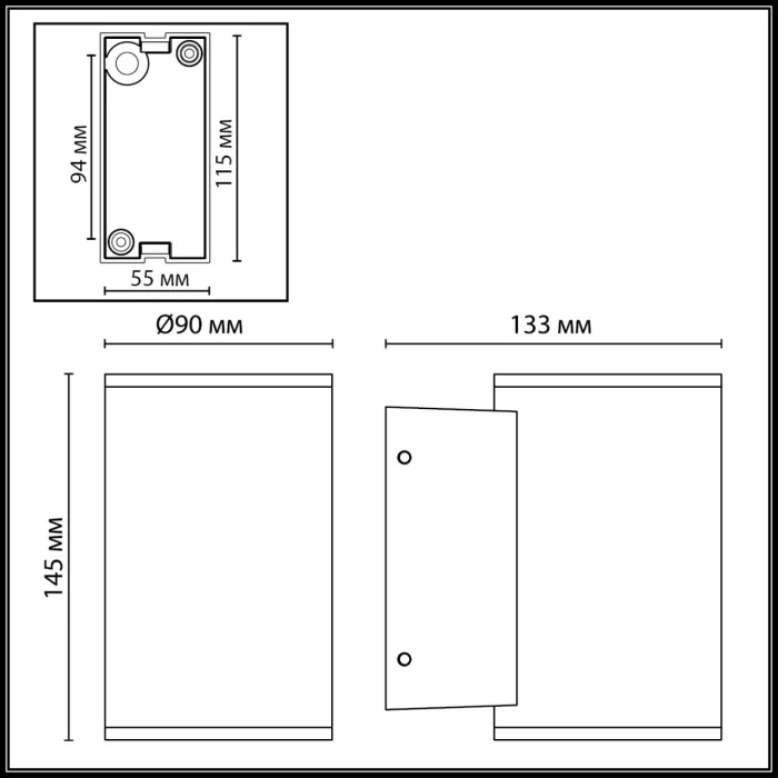 Уличный фасадный светильник ODEON LIGHT NATURE 7142/12WL
