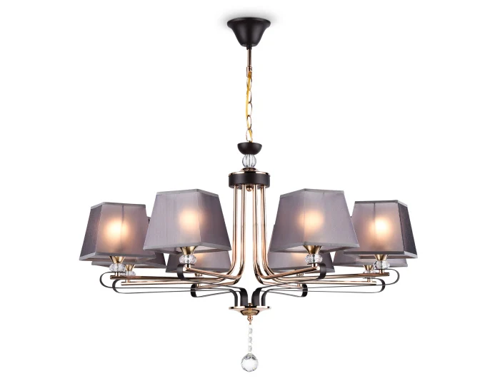 Подвесная люстра с абажуром и хрусталем Ambrella light TR4618