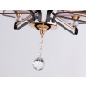 Подвесная люстра с абажуром и хрусталем Ambrella light TR4618
