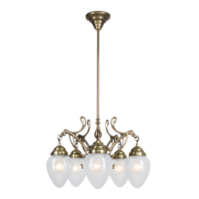 Люстра на штанге Berliner Messinglampen D227-123blB