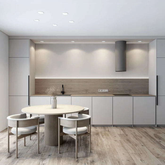 Точечный встраиваемый влагозащищенный светильник Denkirs Trim DK2450-WH