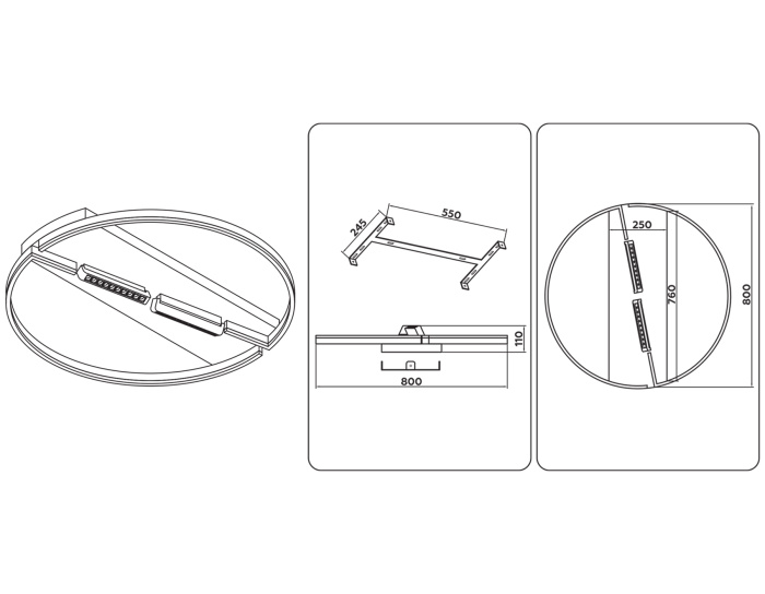 Потолочный светодиодный светильник Ambrella light FL51462