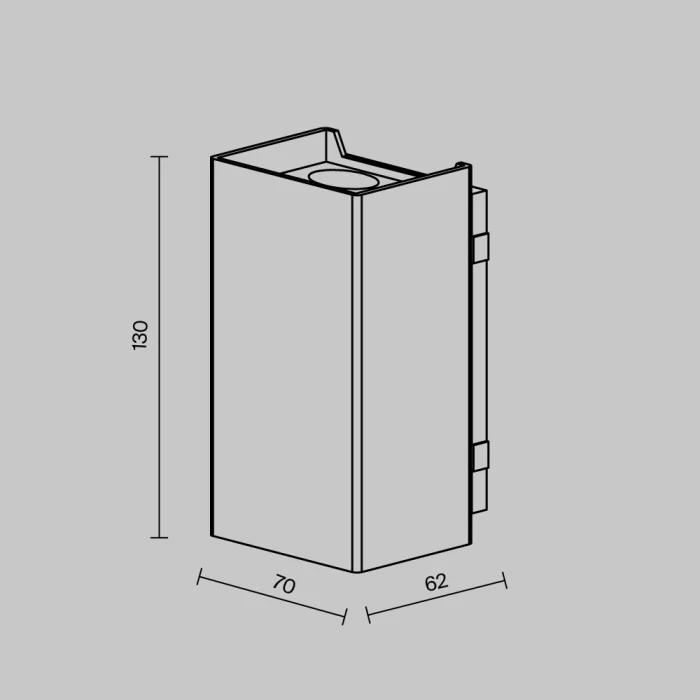 Уличный настенный светильник Maytoni Shell O505WL-L3B3K