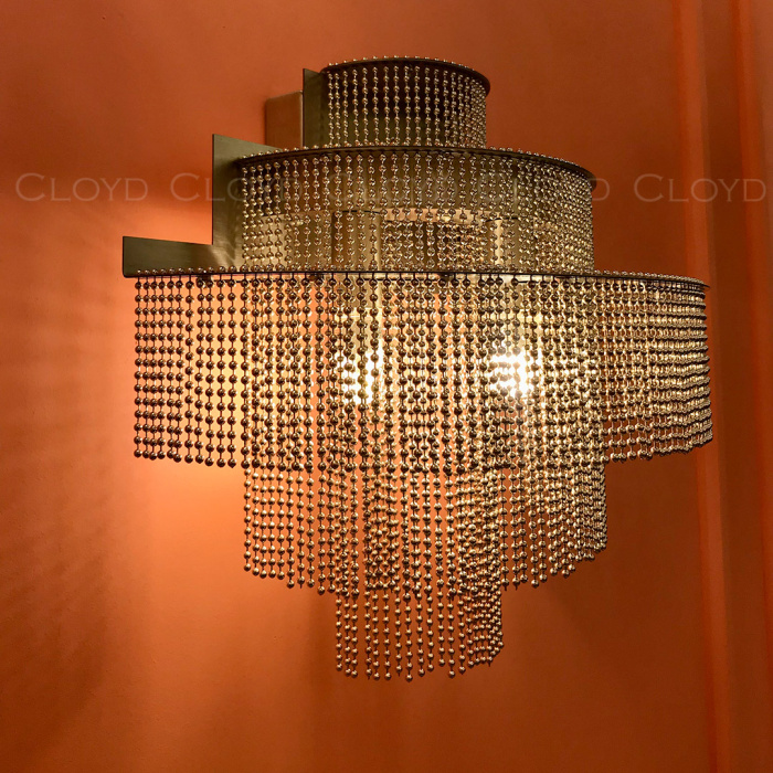 Бра Cloyd ONASSIS W4 / выс. 27 см - хром (арт.20371)