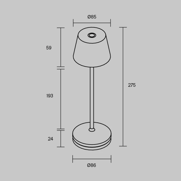 Настольная лампа с аккумулятором Maytoni Nook MOD494RL-L1BSK
