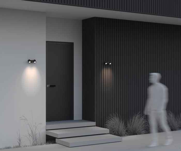 Уличный настенный светильник Maytoni Wall street O010WL-02B