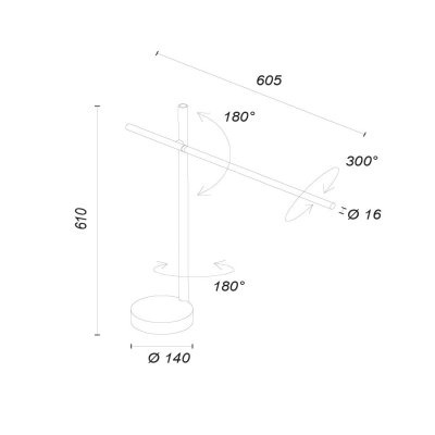 Настольная лампа Leds C4 Tubs