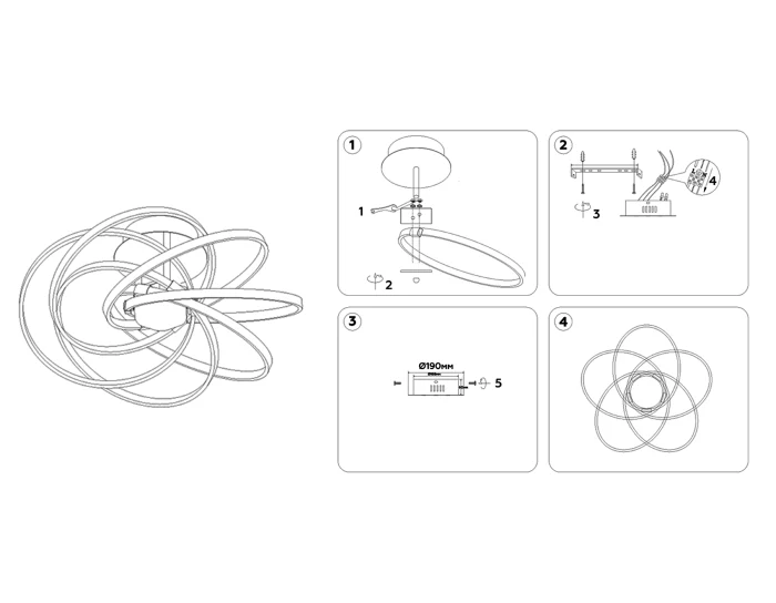 Потолочный светодиодный светильник COMFORT AMBRELLA LIGHT FL440