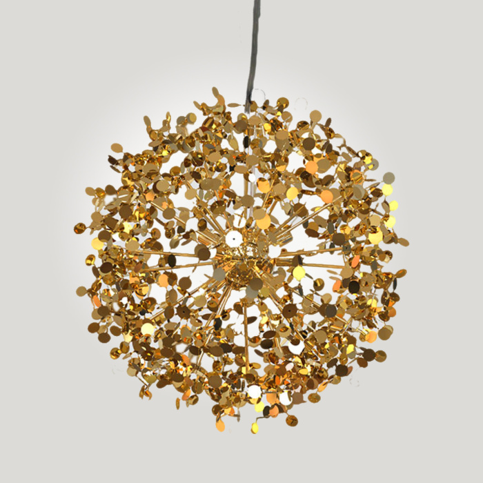 Люстра Tezani Argent Suspension Pendant lamp 85 gold D50 ImperiumLoft
