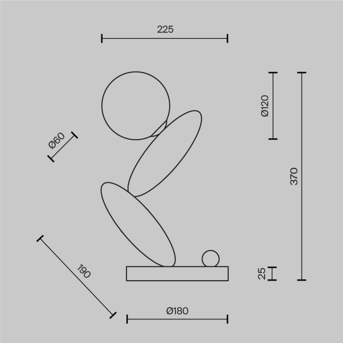 Настольная лампа Maytoni Resonance MOD482TL-L6PT3K