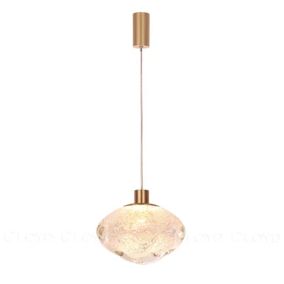 Подвесной светильник Cloyd VOCAL P1 / латунь - прозрачн. стекло (арт.11345)