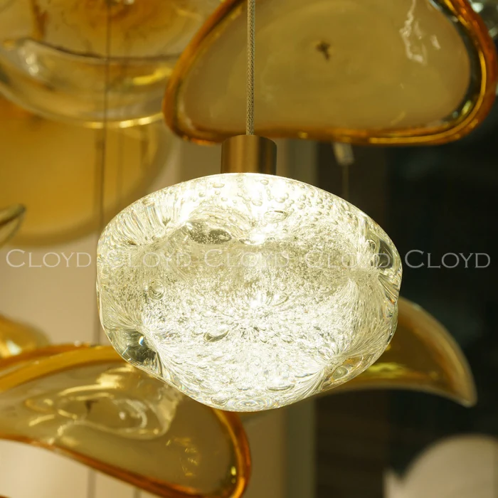 Подвесной светильник Cloyd VOCAL P1 / латунь - прозрачн. стекло (арт.11345)