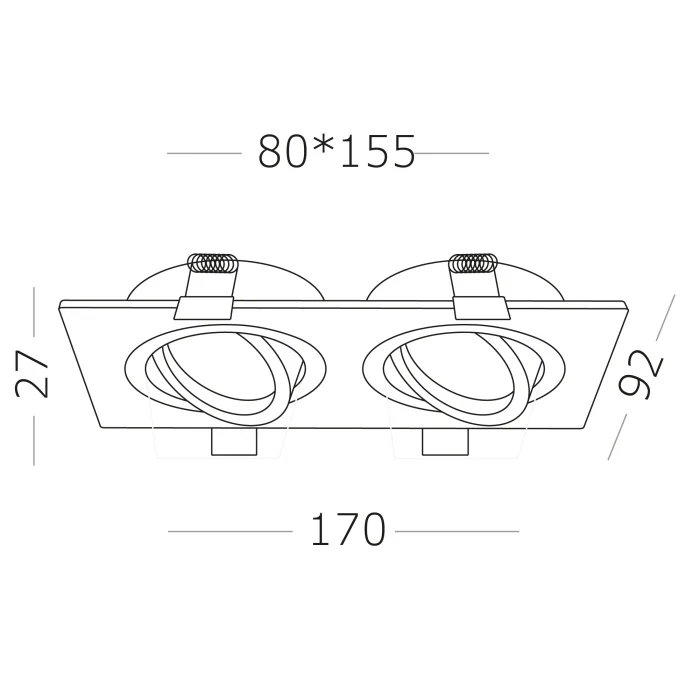 Светильники встраиваемые ST251.408.02 ST LUCE