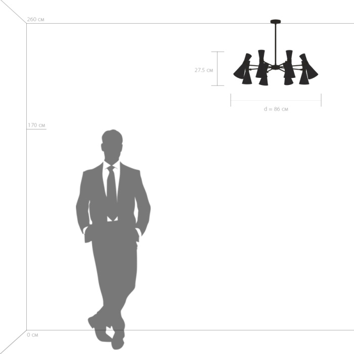 Люстра на штанге Dumo LIGHTSTAR 816087