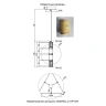 Светильник подвесной Crystal Lux AMARILLO SP18W LED BRASS